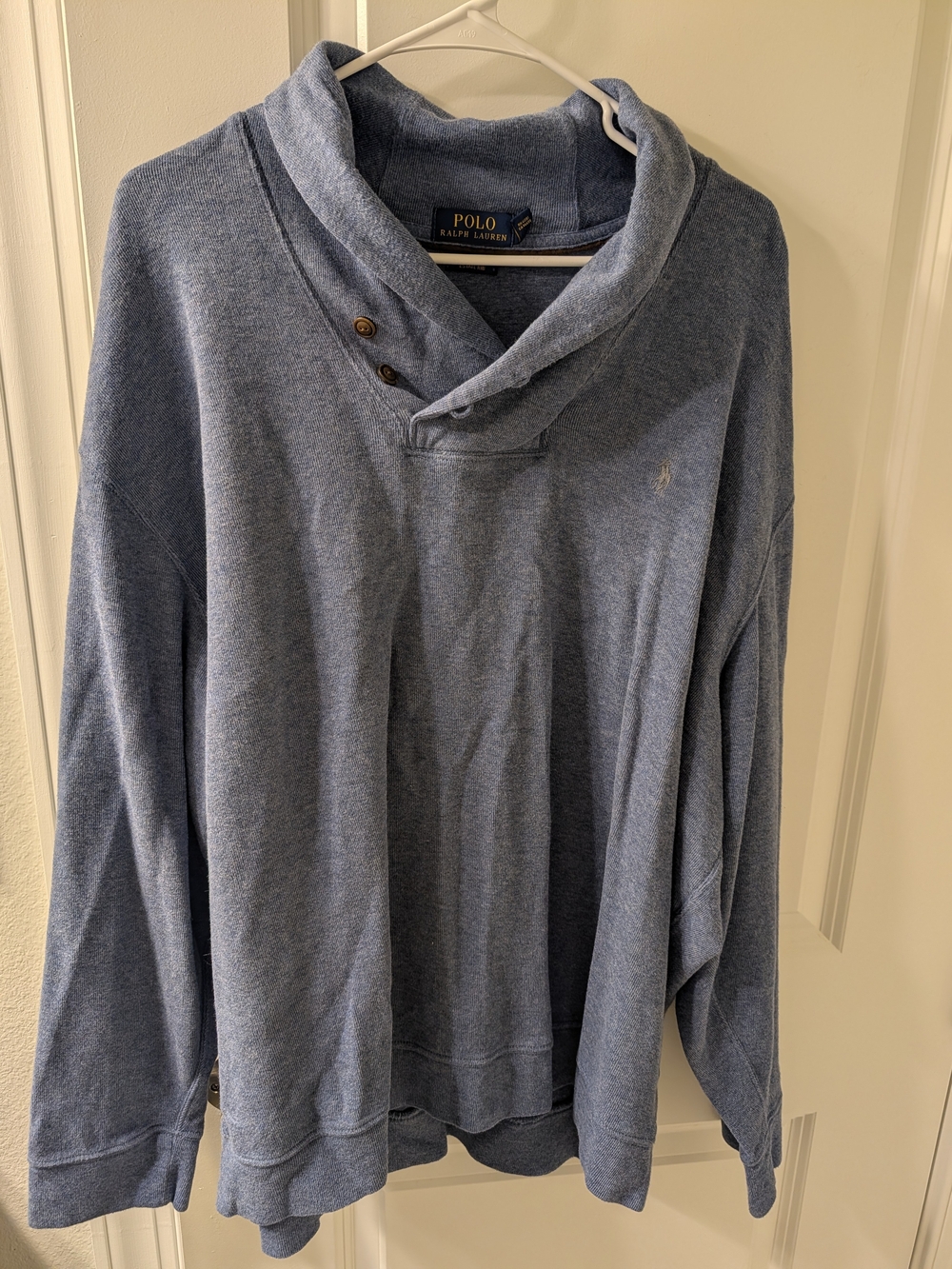 Polo by Ralph Lauren Men’s Shawl Collar Sweatshirt - Blue